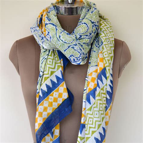 Stylish block print scarves perfect for any outfit